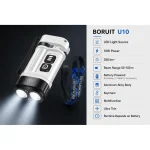For 10W Edc Flashlight Aluminum Alloy