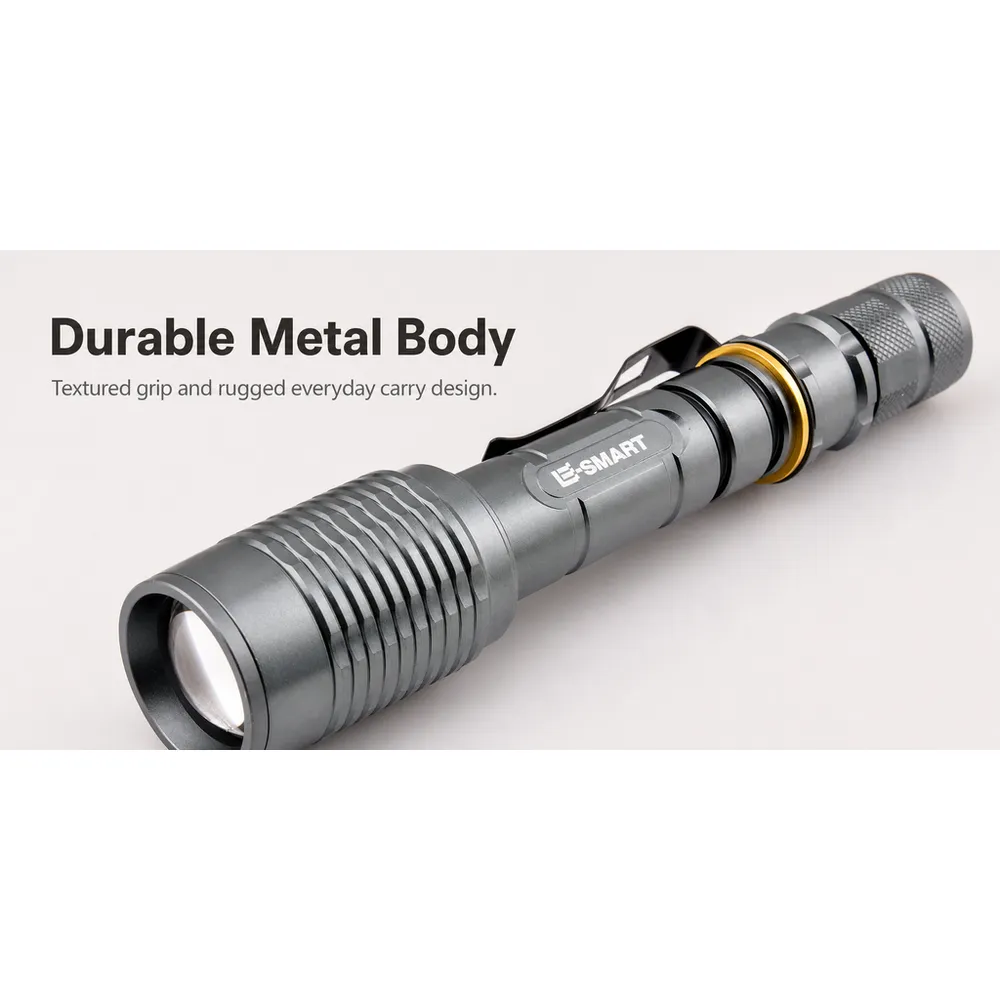 400 Lumen Self Defensive Zoom Rechargeable Aluminum Alloy