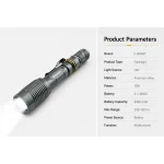 400 Lumen Self Defensive Zoom Rechargeable Aluminum Alloy