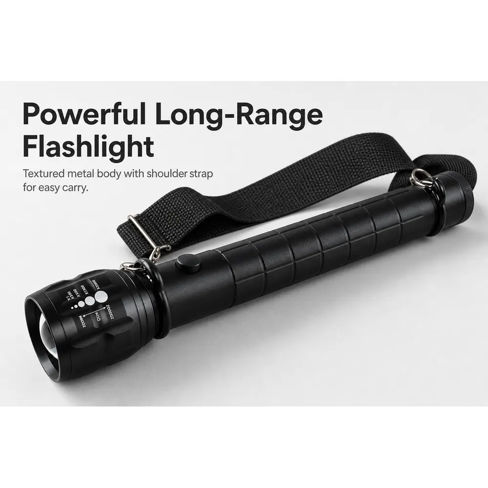 Super Long Range Tactical Zoom Focus XPE LED IP55
